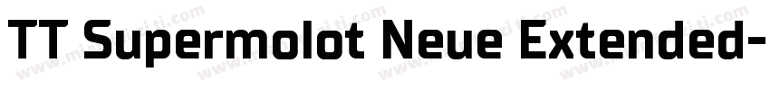 TT Supermolot Neue Extended字体转换